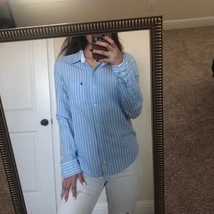 Striped button up